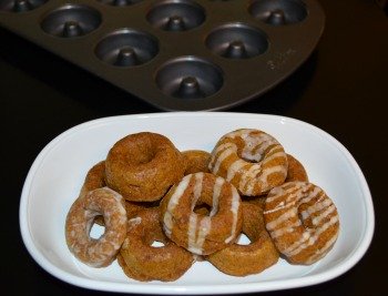 pumpkin dog treat donuts