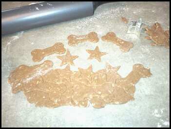cut out and pull the dough from around cookies then lift cookies, it's much easier!