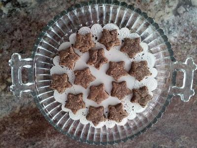 Double Carob Peanut Butter Stars